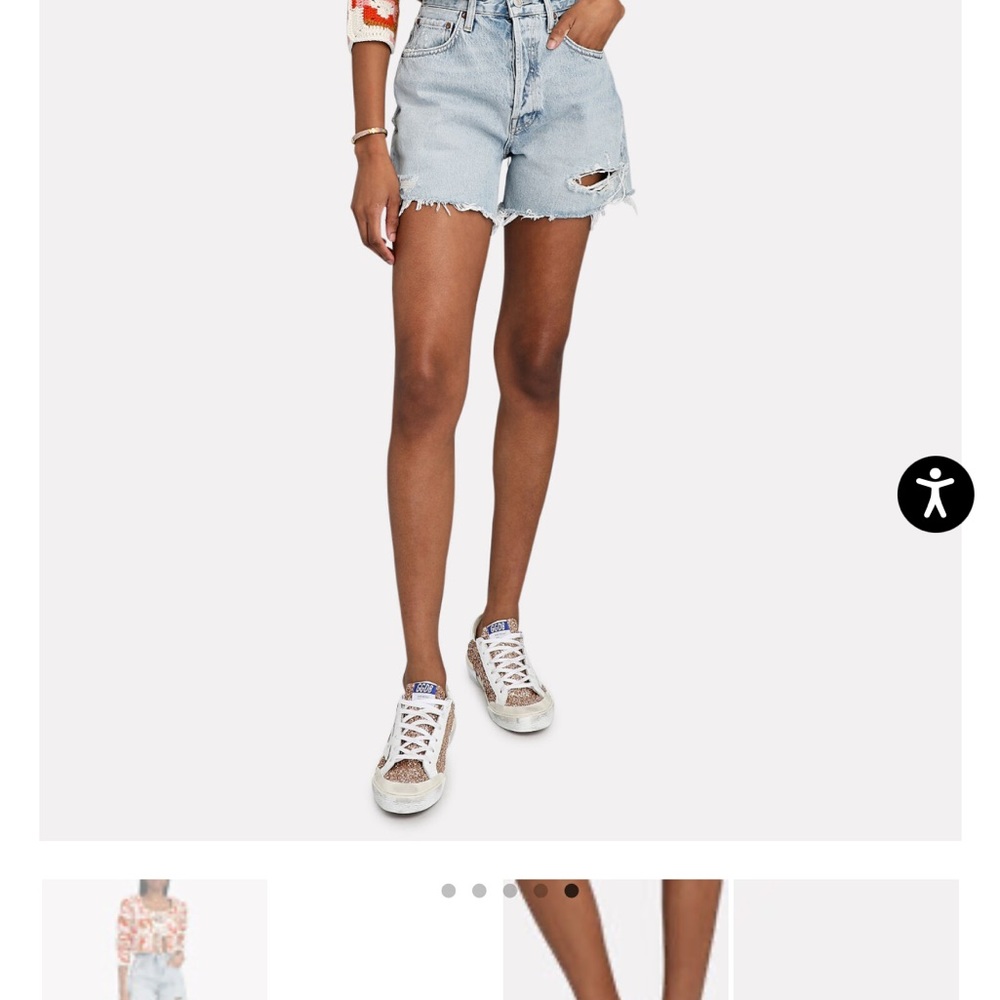 Golden Goose rose gold glitter sneaker size 39